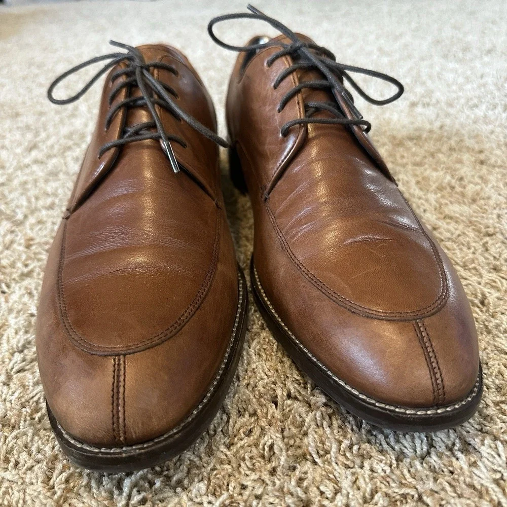 Cole Haan Dress Shoes Mens 11 M Lenox Hill‎ Split Toe Oxford Tan Style C11629